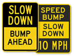 Speed Bump Signs