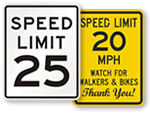 MUTCD Speed Limit Signs