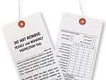 Fire Sprinkler Inspection Tags