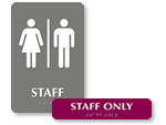 Staff Restroom Signs