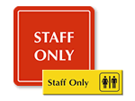 Staff Only Signs