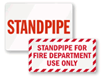 Standpipe Signs