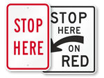 STOP Here Signs