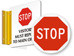 STOP Signs for Doors & Floor