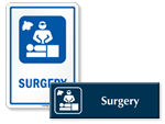 Surgery Door Signs