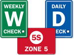 5S TPM Signs