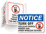 Turn Off Cell Phone Signs