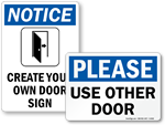 Door Message Signs | Facility Door Signs