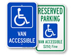 Van Accessible Signs