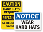 Wear Hard Hat Signs