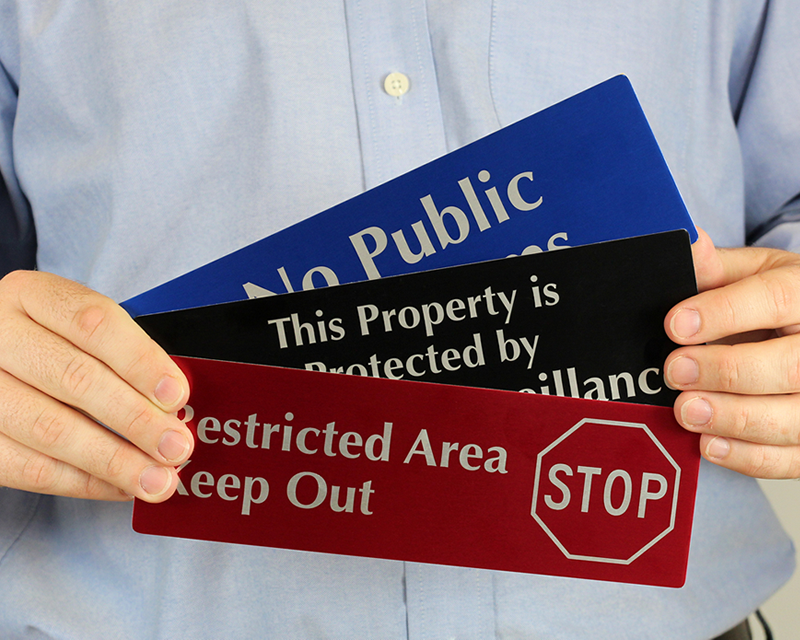 Custom Metal Door Signs Anodized Custom Diamondplate Anodized Metal Signs
