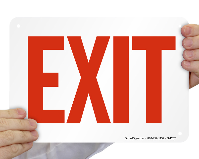 Free Exit Signs | Download PDF