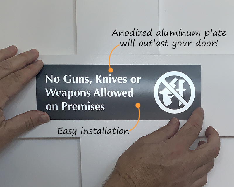 No Weapons Allowed Sign Printable