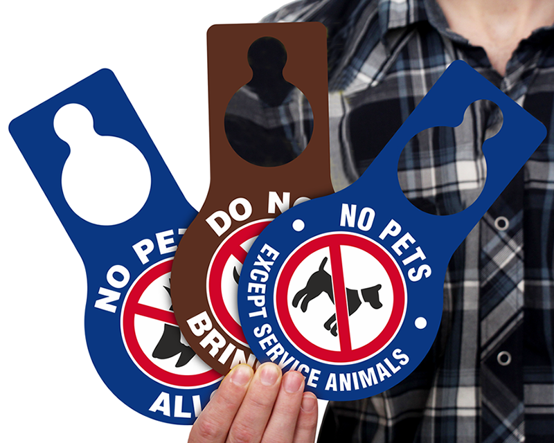 No Pets Allowed Door Hangers