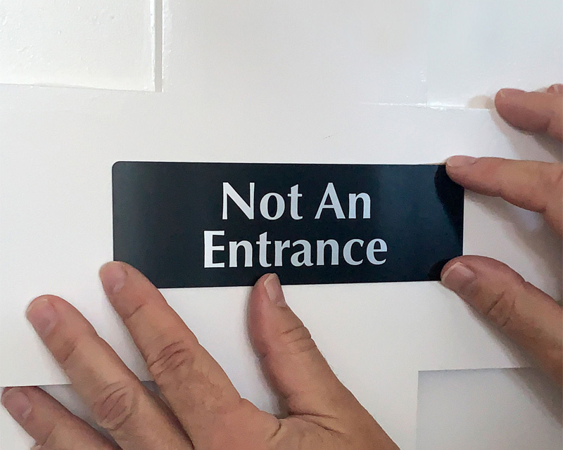 Acrylic Plastic Signs 3x10 Inch Use Other Door Sign Right Arrow Acrylic Door Wall Signage Great For Business Stores House Gift For Women Men - View #3