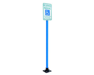 Blue Plastic Sign Posts