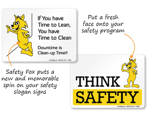 Cartoon Safety Signs