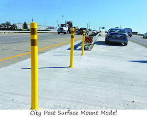 City Post Embedded Anchor Cup Model - Channelizer