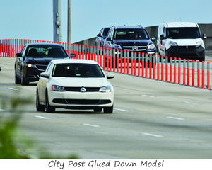 City Post Glued Down Model - Channelizer