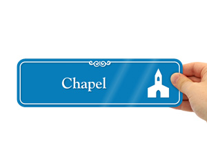 Designer Chapel Door Sign