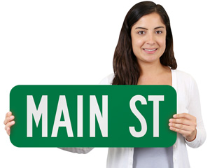 Custom Main Street Tag