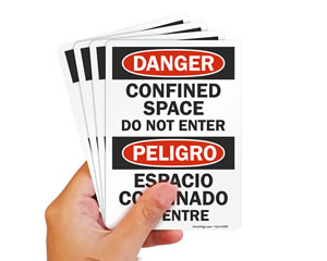 Bilingual Do Not Enter Signs