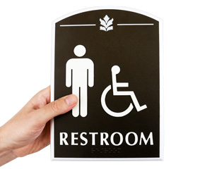 Restroom Door Sign