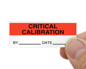 Critical Calibration Write On Label