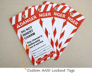 Custom ANSI Lockout Tags