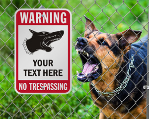 Custom Warning No Trespassing Sign