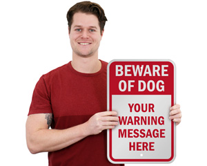 Custom Beware Of Dog Sign