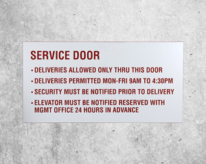 Large Engraved Signs