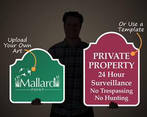 Custom reflective signs