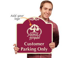 Custom signature sign with a logo