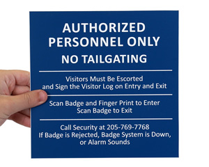 Common Engraved Signs (4 Inch to 9 Inch high)