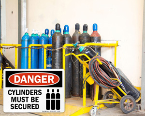 Secure Cylinders Signs