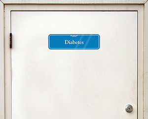 Designer Diabetes Door Sign