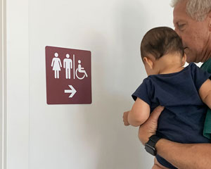 Bathrooms Directional Door Sign. Commercial Direction Signs -  Portugal