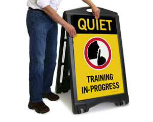 Quiet Training In Progress Bigboss Sign