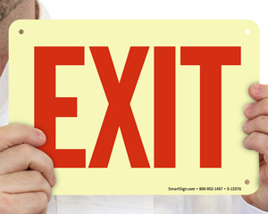 Exit Door Sign