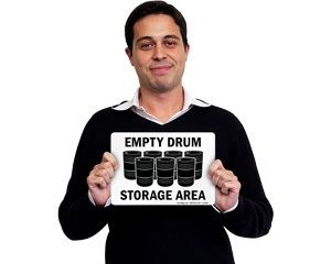 Drum Storage Signs