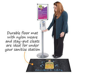 Durable Hand Sanitizer floor mat