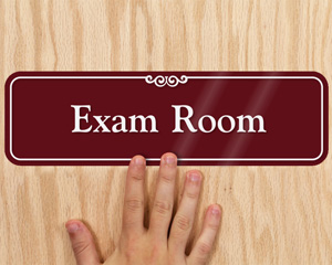 Designer Exam Room Notice