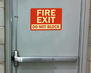 Fire Exit Sign