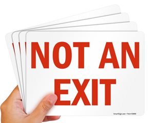 Not An Exit Sign