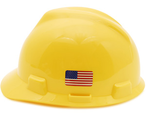 Flag Hard Hat Stickers For United States