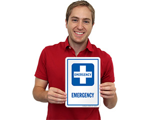 Emergency Door Sign