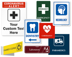 hospital signage symbols