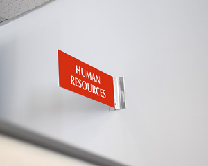 Human Resource Door Sign