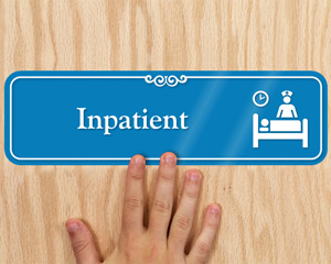 Designer Inpatient Door Sign